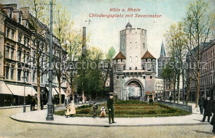 K?ln Rhein Chlodwigsplatz mit Severinstor