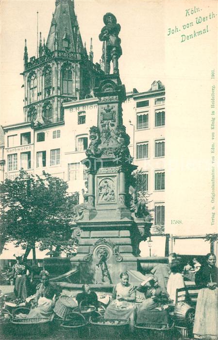 K?ln Rhein Joh. von Werth-Denkmal