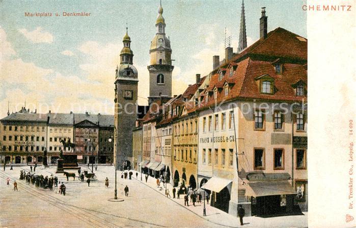 CHEMNITZ Sachsen Marktplatz und Denkm?ler