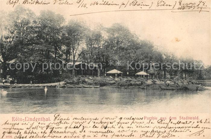 K?ln Rhein Lindenthal Partie am Stadtwald