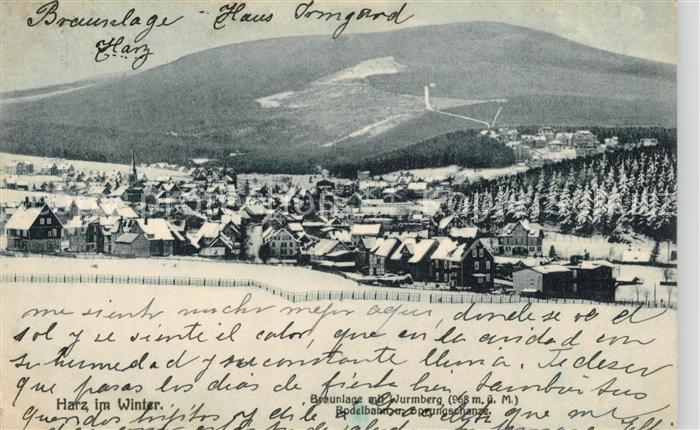 Braunlage Harz mit Wurmberg Rodelbahn mit Sprungschanze