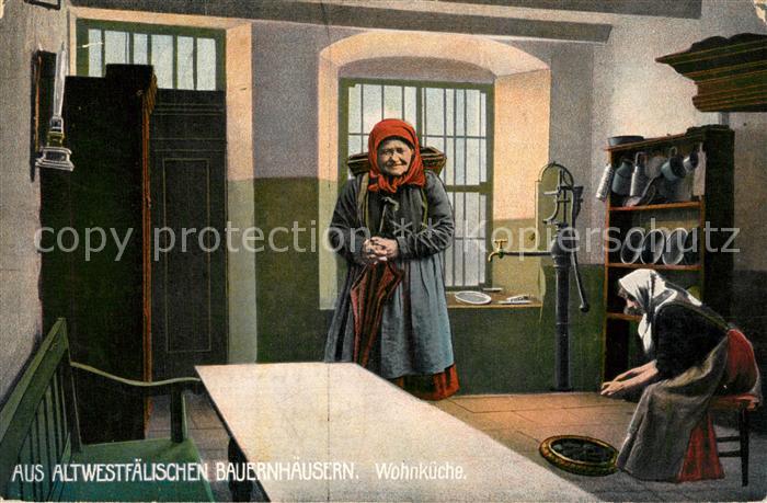 Lippstadt Aus Altwestf?lische Bauernh?user B?uerinnen in der Wohnk?che