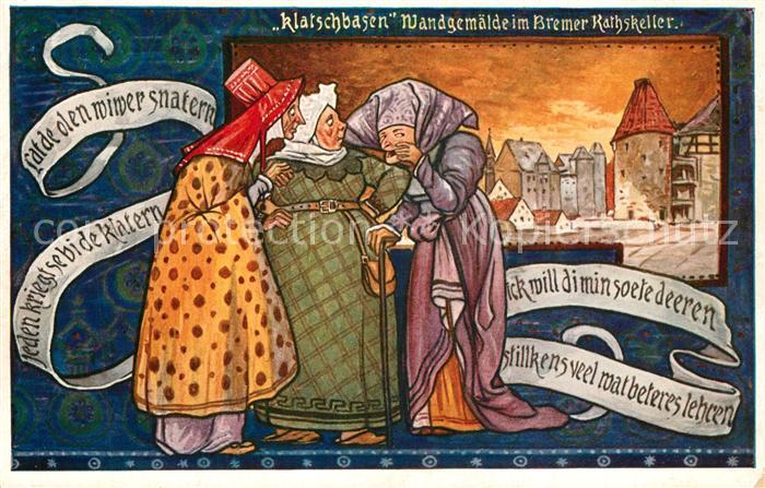 BREMEN  CITY Klatschbasen Wandgem?lde im Rathskeller