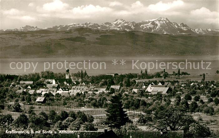 Kressbronn Bodensee Fliegeraufnahme mit S?ntis und Altmann
