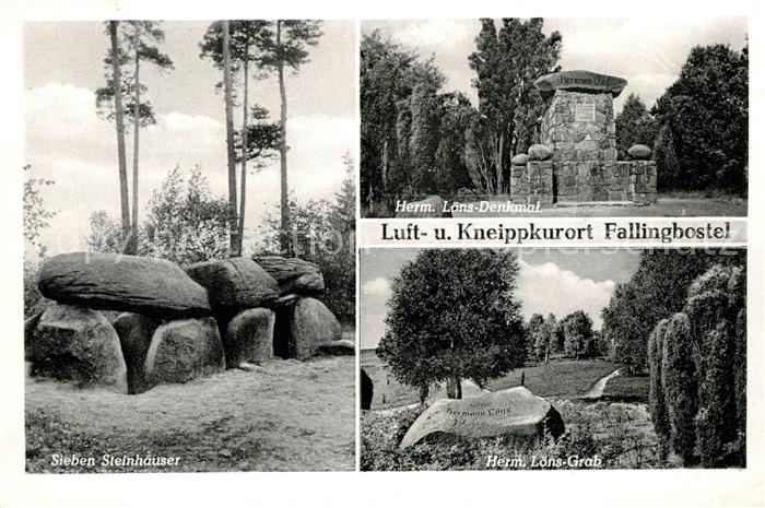 Fallingbostel Herm. L?ns-Denkmal und Grab Sieben-Steinh?user