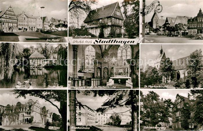 Stadthagen Marktplatz Stadt-Caf? Schloss Krankenhaus