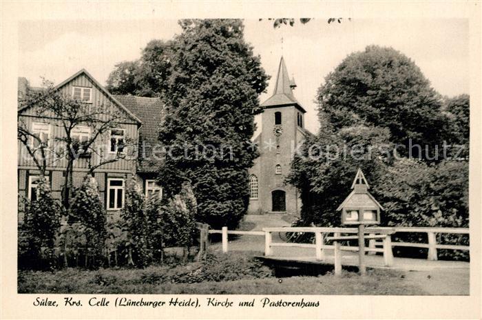 S?lze Celle Kirche und Pastorenhaus