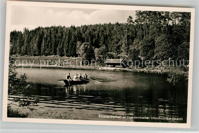 Friedenweiler Klosterweiher Ruderboot