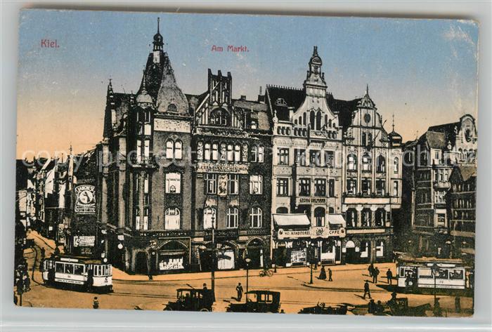 KIEL  CITY Marktplatz Strassenbahn