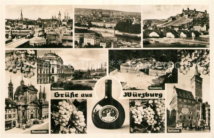 W?rzburg Fliegeraufnahme Residenz Neum?nster Rathaus Residenz