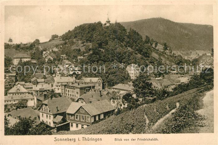 Sonneberg Th?ringen Blick von der Friedrichsh?h