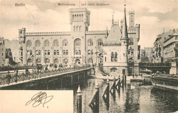 BERLIN CITY M?hlendamm und st?dtische Sparkasse