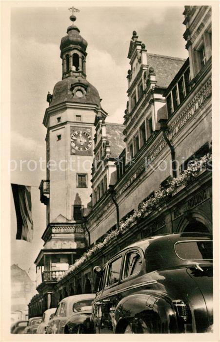 LEIPZIG Sachsen Messestadt Rathaus Marktplatz