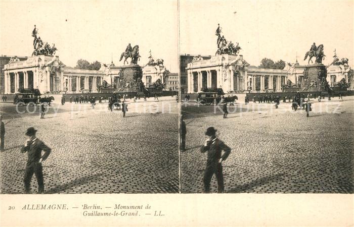 BERLIN CITY Monument de Guillaume le Grand