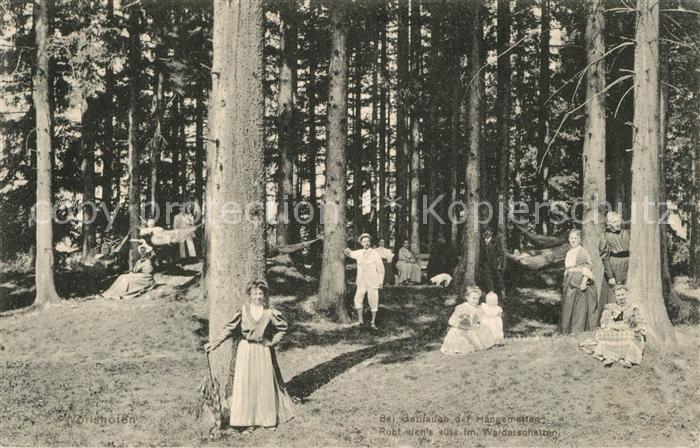 Bad  W?rishofen Menschen im Wald