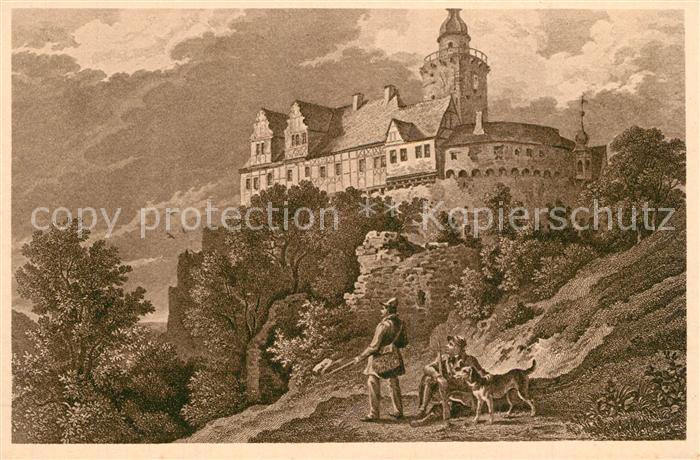 Falkenstein Harz Burg K?nstlerkarte L. Richter