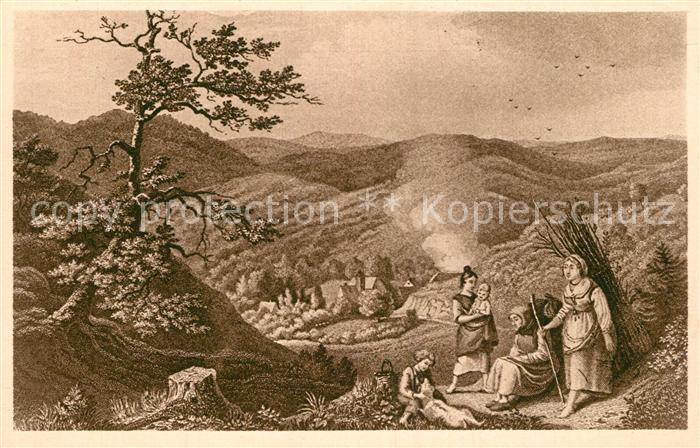 M?gdesprung K?nstlerkarte L. Richter