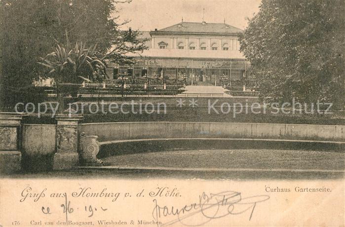 Homburg Bad Kurhaus Gartenseite