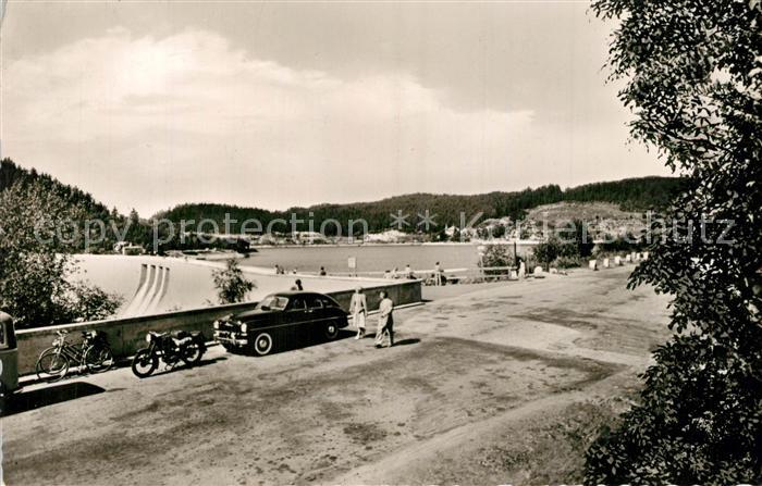 Schluchsee Sperrmauer mit See