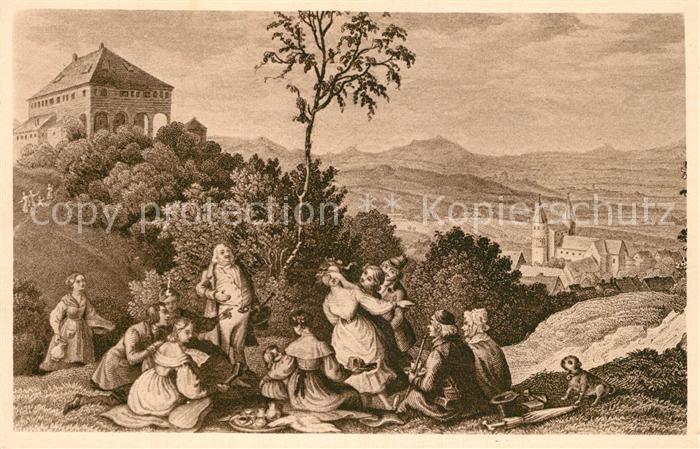 Gernrode Harz Stubenberg K?nstlerkarte L. Richter 1838