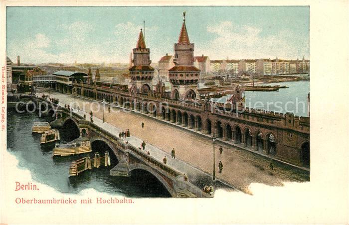 BERLIN CITY Oberbaumbr?cke mit Hochbahn