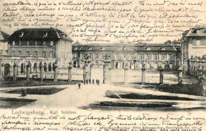 Ludwigsburg W?rttemberg Kgl. Schloss
