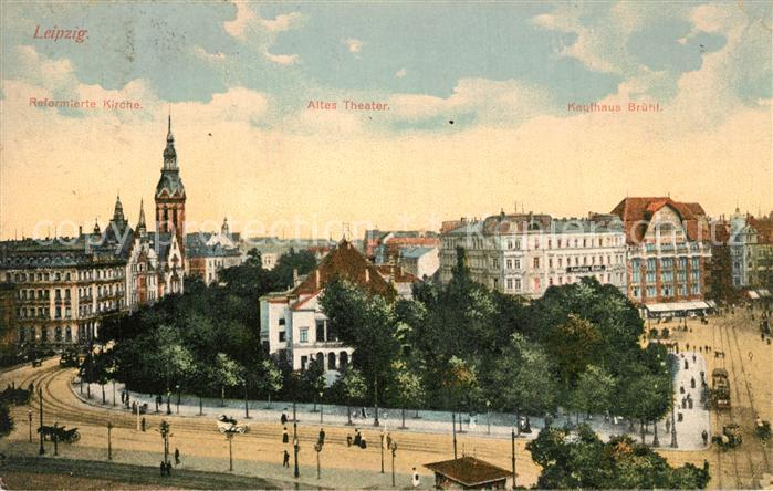 LEIPZIG Sachsen Kirche Theater Kaufhaus-Br?hl