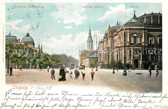 LEIPZIG Sachsen Reform. Kirche B?rse Gewerbeausstellung