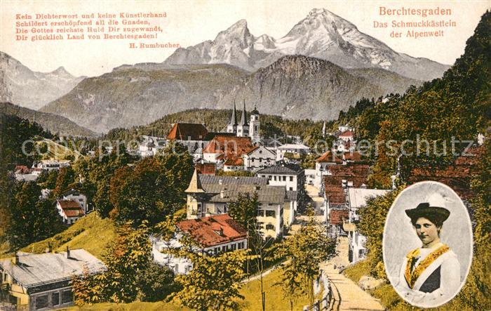 BERCHTESGADEN Bayern Schmuckk?stle der Alpenwelt Tracht