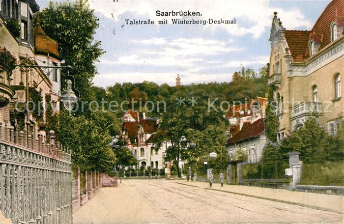 Saarbr?cken Talstrasse mit Winterberg-Denkmal