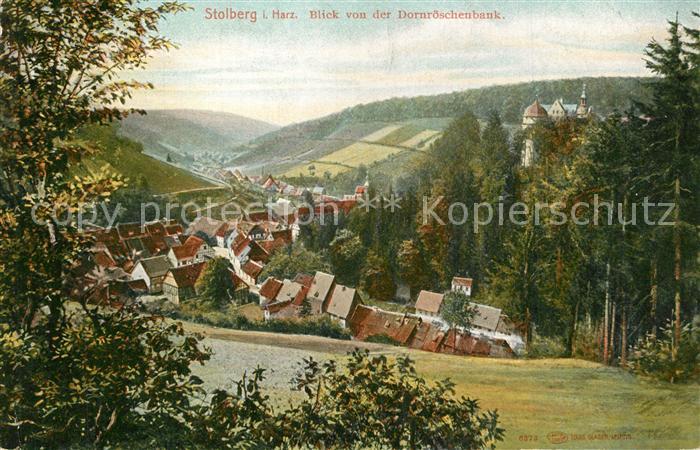 Stolberg Harz Blick von der Dornr?schenbank