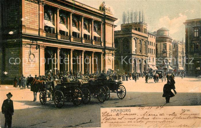 HAMBURG  CITY B?rse Pferdekutschen