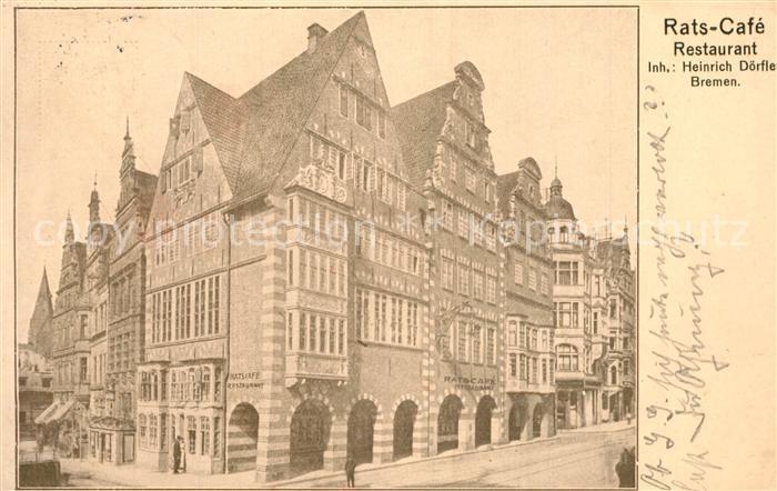 BREMEN  CITY Rathaus-Caf? Restaurant Heinrich D?rfle