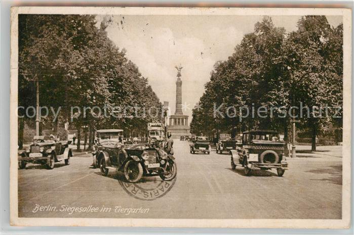 BERLIN  CITY Siegesallee im Tiergarten
