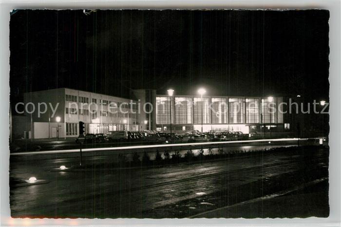 Heidelberg Neckar Hauptbahnhof bei Nacht
