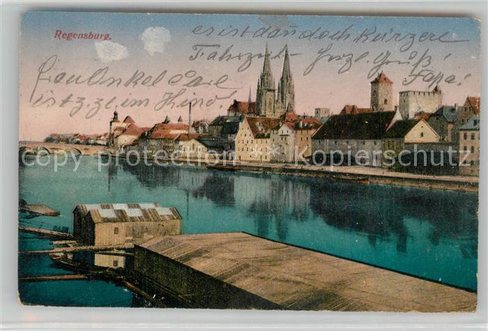 REGENSBURG Bayern Flusspartie