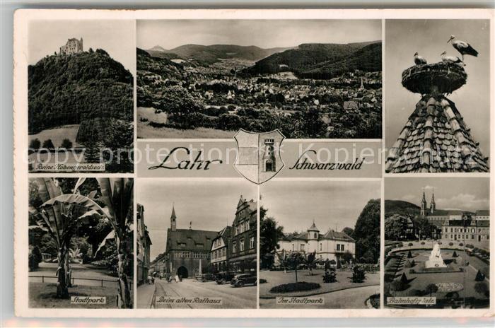 Lahr Baden Fliegeraufnahme Rathaus Hohengeroldseck Stadtpark St?rche