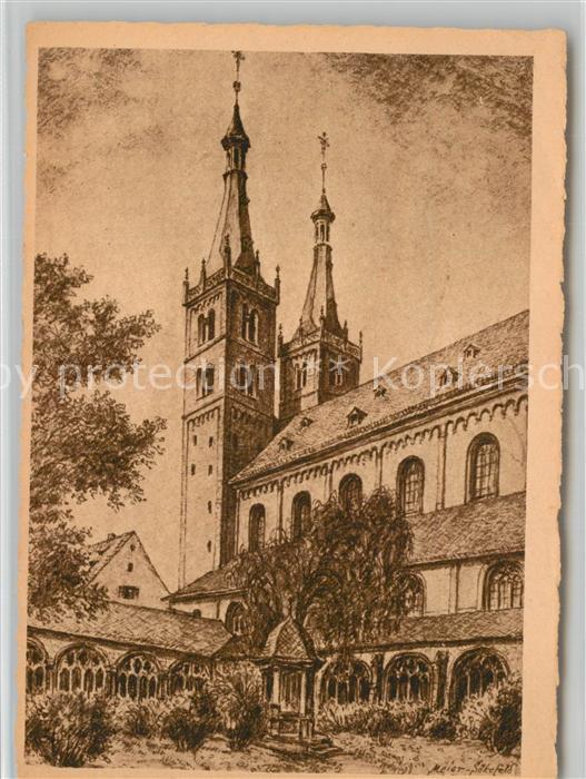 W?rzburg Dom zerst?rte Denkm?ler der bayerischen Kultur Zeichnung Meier S?kefeld