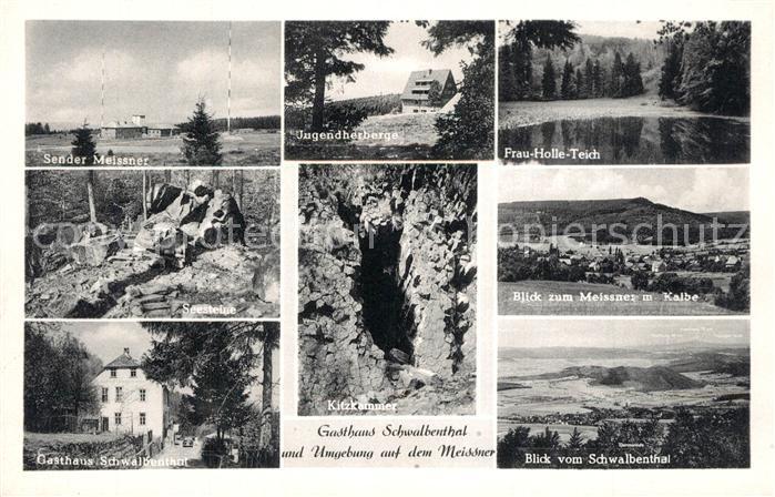 Hoher Meissner Sender Jugendherberge Frau Holle Teich Gasthaus Kitzkammer