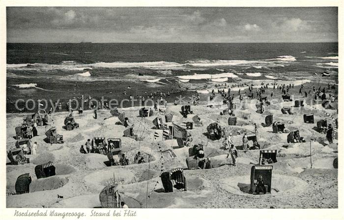 Wangerooge Nordseebad Strand Flut