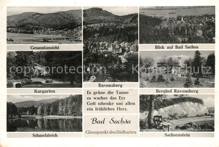 Bad Sachsa Harz Ravensberg Berghof Sachsenstein Schmelzteich Kurgarten