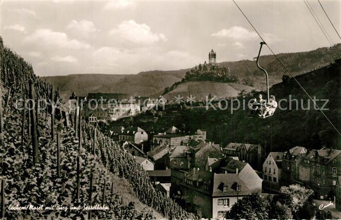 Cochem Mosel Burg Sesselbahn