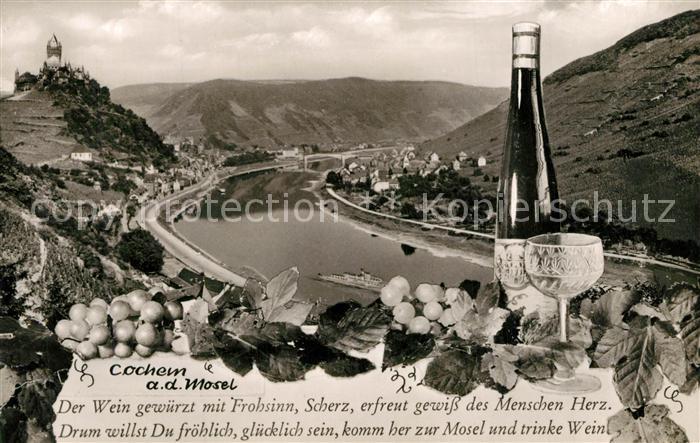 Cochem Mosel Burg Panorama Gedicht