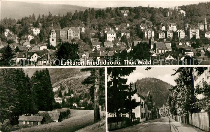 Friedrichroda Panorama Ortsansicht