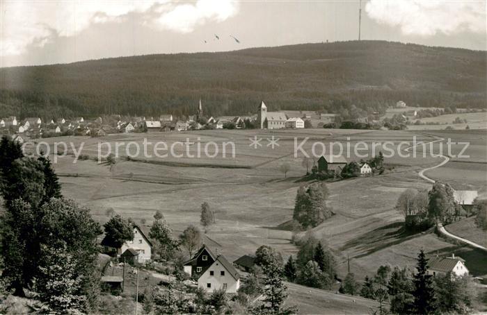 Bischofsgruen Panorama Fernsehsendeturm Ochsenkopf