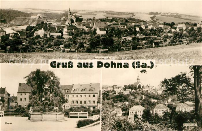 Dohna Sachsen Panorama Markt