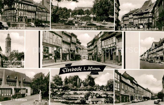 Einbeck Niedersachsen Marktplatz Stueckenbrockpark Marktplatz Rathaus Anlagen Ki