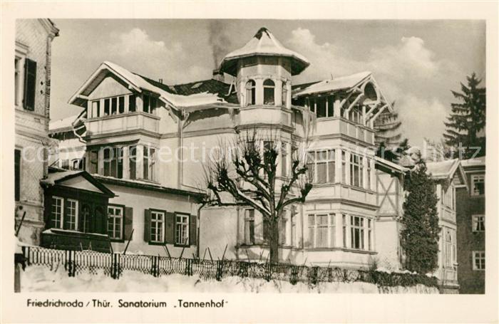 Friedrichroda Sanatorium Tannenhof Winter