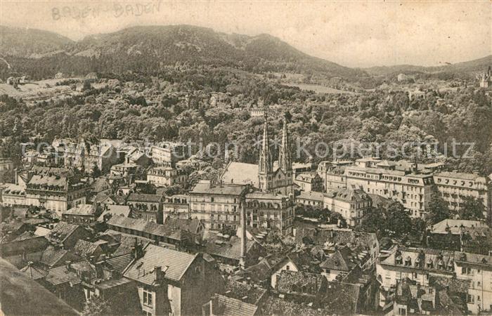 BADEN-BADEN BW Blick von der Friedrichshoehe