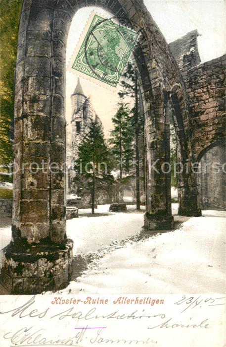 Allerheiligen Oppenau Klosterruine